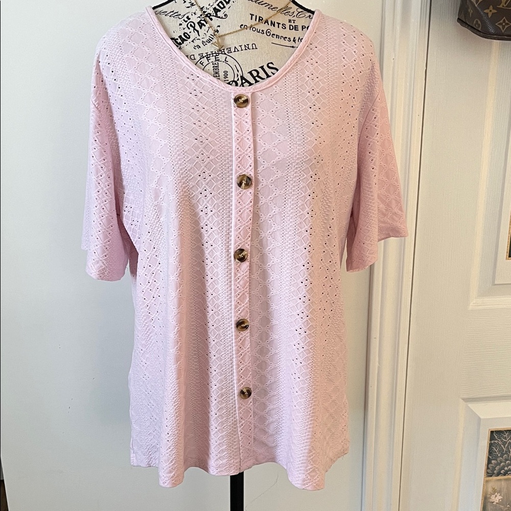 💗Source Unknown Light Pink Button-Down Shirt